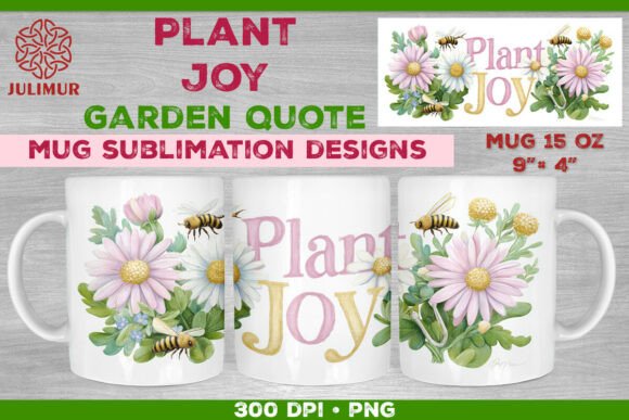 Download Plant Joy Hand-Lettered Garden Quote Mug - Premium Resources