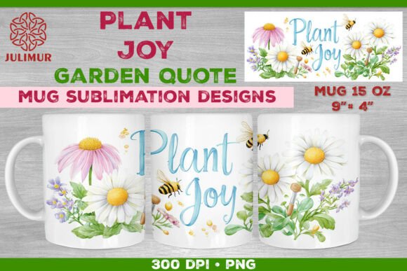 Download Plant Joy Hand-Lettered Garden Quote Mug - Premium Resources