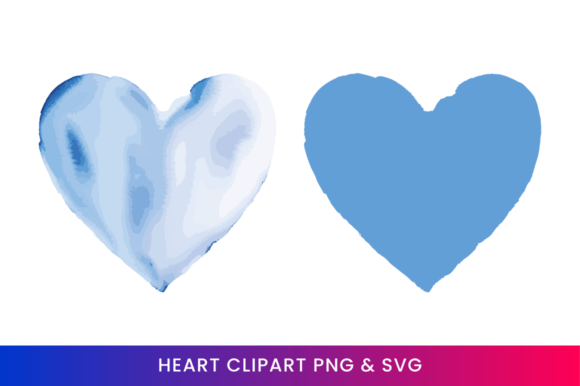 Download Blue Watercolor Heart Clipart 18 - Watercolor Collection