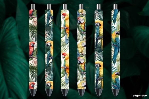 Download Watercolor Summer Pen Wraps Bundle - Watercolor Collection