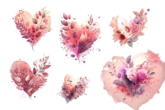 Download Generative Ai. Watercolor Valentine Day - Watercolor Collection