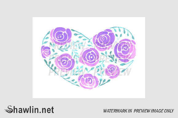 Download Floral Heart Watercolor - Watercolor Collection