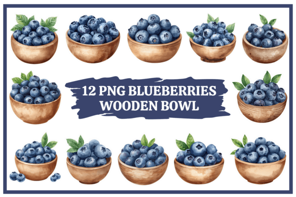 Download Blueberry Watercolor Clipart Bundle #30 - Watercolor Collection