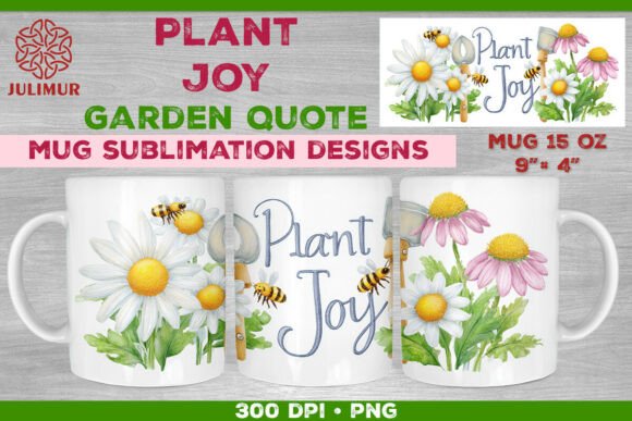 Download Plant Joy Hand-Lettered Garden Quote Mug - Premium Resources