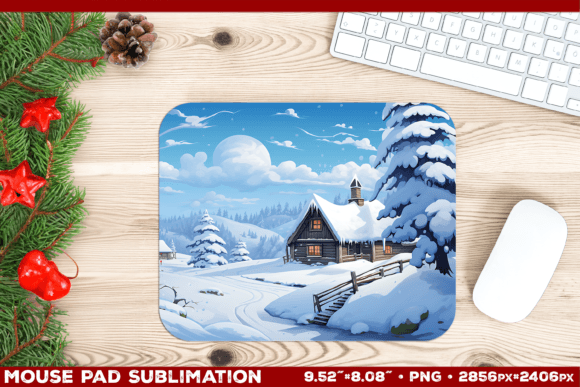 Download Whimsical Christmas Mousepad Sublimation - Mousepad sublimation Collection