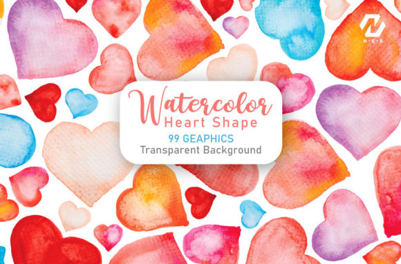 Download Heart Shape Watercolor Hand Painting - Watercolor Collection