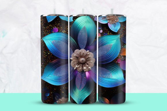 Download 3D Flower Tumbler Wrap - 3d flower tumbler Collection
