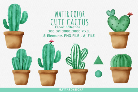 Download Watercolor Cactus Clipart - Watercolor Collection