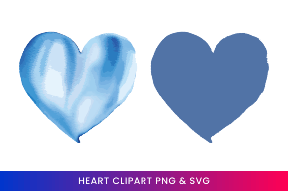 Download Blue Watercolor Heart Clipart 17 - Watercolor Collection