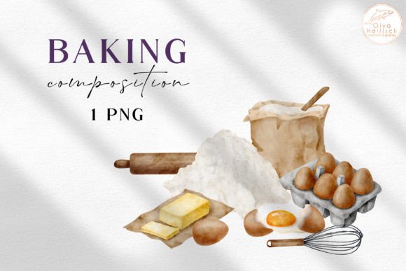 Download Watercolor Cooking Ingredients Clipart - Watercolor Collection