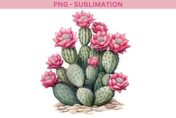 Download Watercolor Cactus Sublimation Download - Watercolor Collection