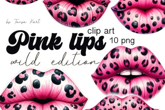Download Pink Leopard Lips Png Valentines Day - Lips png Collection