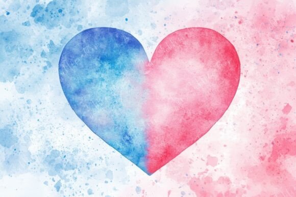Download A Beautiful Watercolor Heart Painting - Watercolor Collection