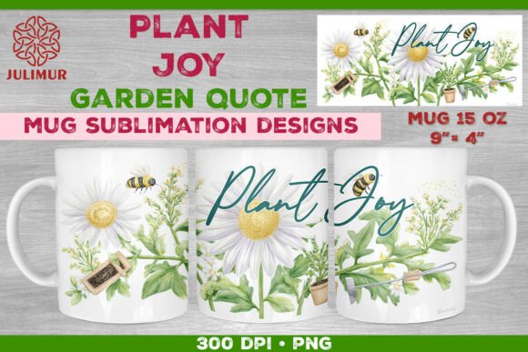 Download Plant Joy Hand-Lettered Garden Quote Mug - Premium Resources