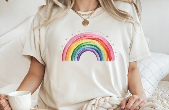 Download Watercolor Rainbow Summer Vibes Shirt PN - Watercolor Collection