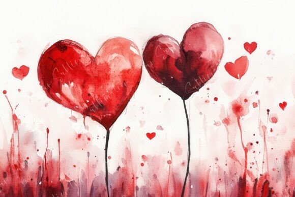 Download Beautiful Watercolor Painting of Heart - Watercolor Collection