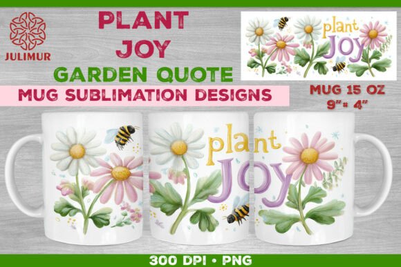Download Plant Joy Hand-Lettered Garden Quote Mug - Premium Resources